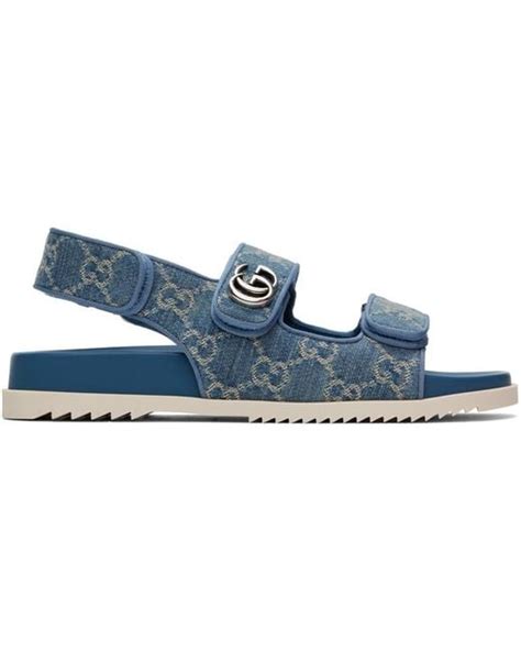 gucci double g sandal|gucci jolie denim flats sandals.